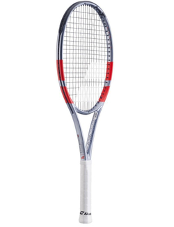 Теннисная ракетка Babolat Pure Strike 100 16/19 4-gen - grey/fluo strike + Струны