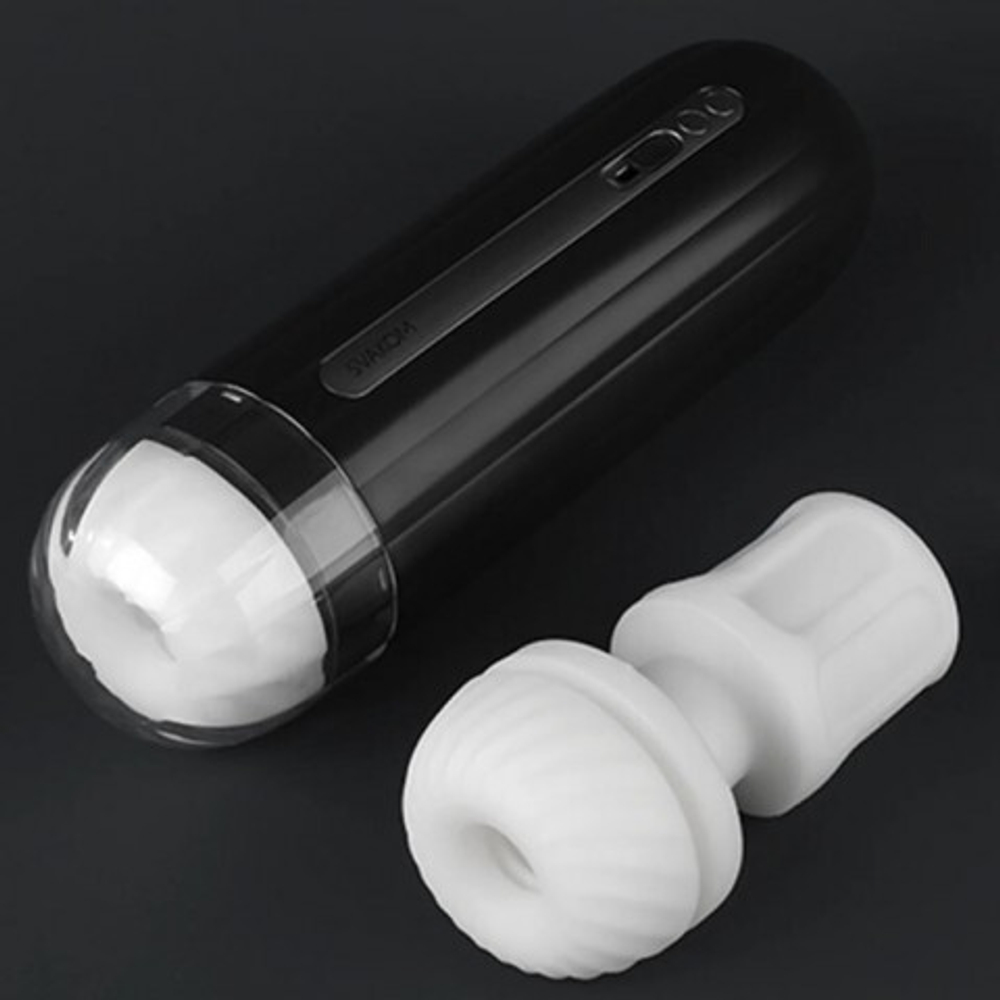 Мастурбатор Hannes Neo с функцией нагрева от SVAKOM темно-синий