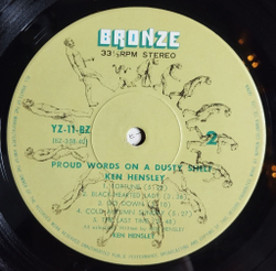 Винтажная виниловая пластинка LP Ken Hensley Proud Words On A Dusty Shelf (Japan 1973) (No Obi)