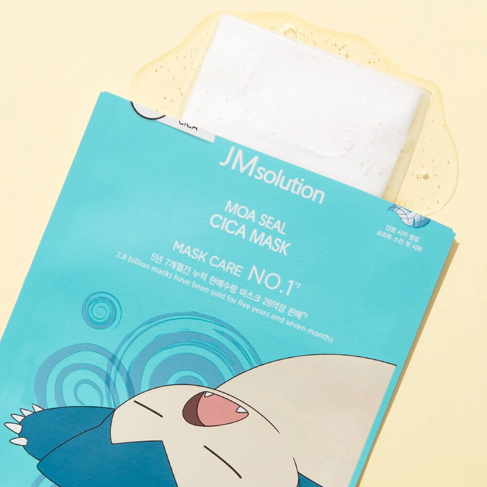 Набор тканевых масок JmSolution Pokemon Moa Seal Cica Mask 3 шт по 28 мл