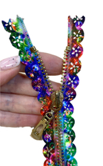 Застежка-молния декоративная металл №5 16см