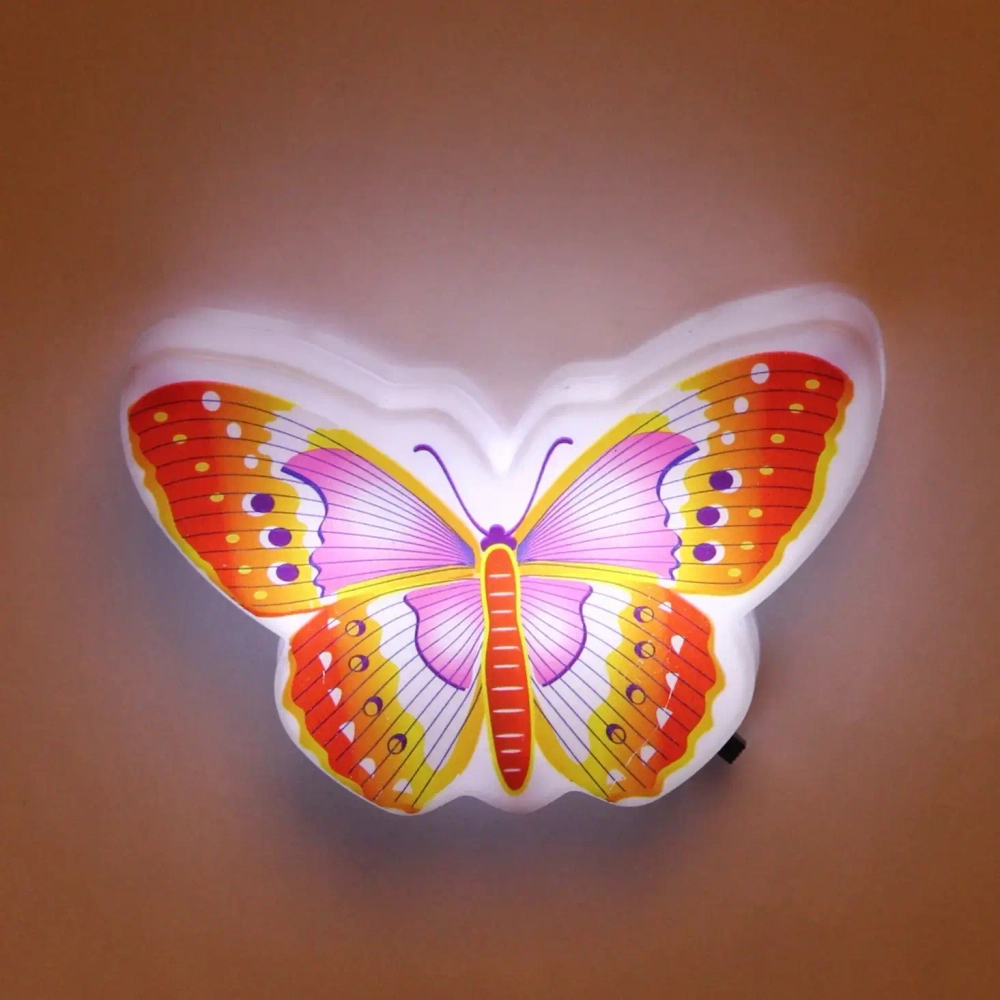 Ночник-светильник «Бабочка»9*5,5см 4LED 2W 220V, микс цветов