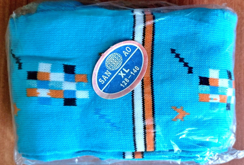 Тёплые детские колготки, хлопок, размер рост 128-140