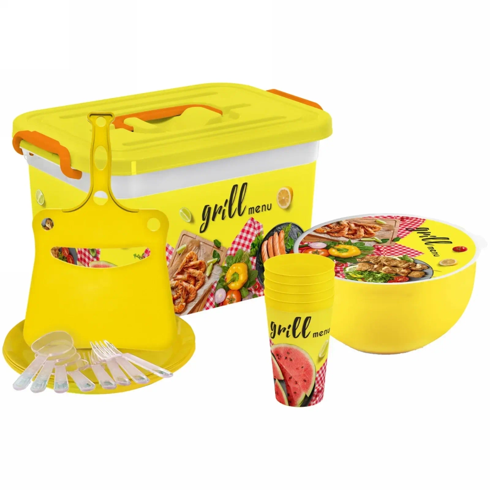 Набор для пикника на 4 персоны, 19 предметов «Grill menu»