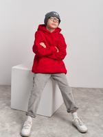 Толстовка с капюшоном для мальчика "Basic" красный