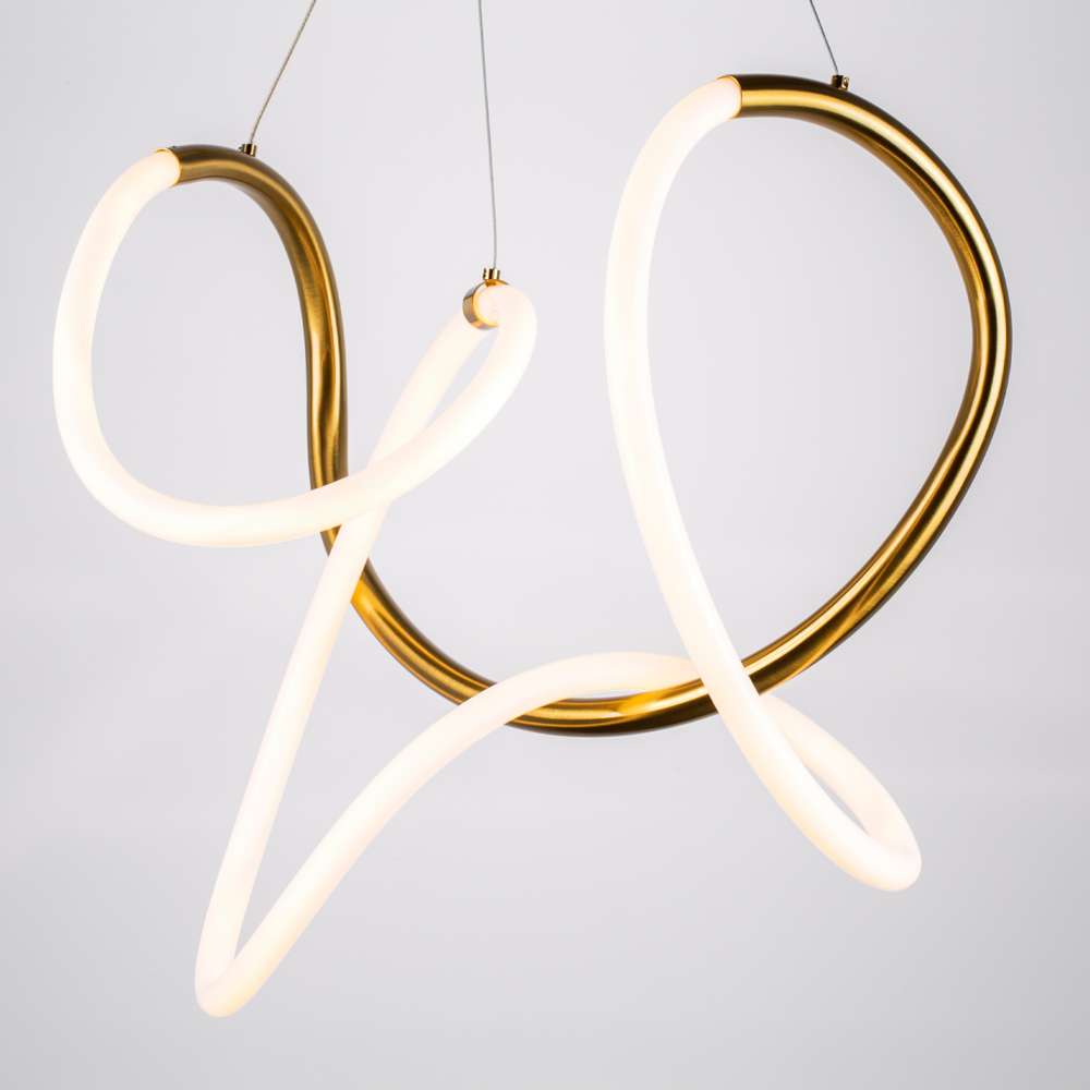 637063 Люстра CORINTO 30W LED 2680LM ЗОЛОТО 3000K IP20