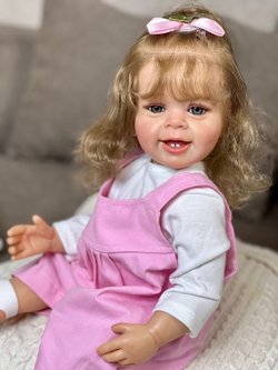 Кукла Реборн виниловая 55см в пакете (FA-037)