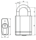 Навесной замок IKON P616