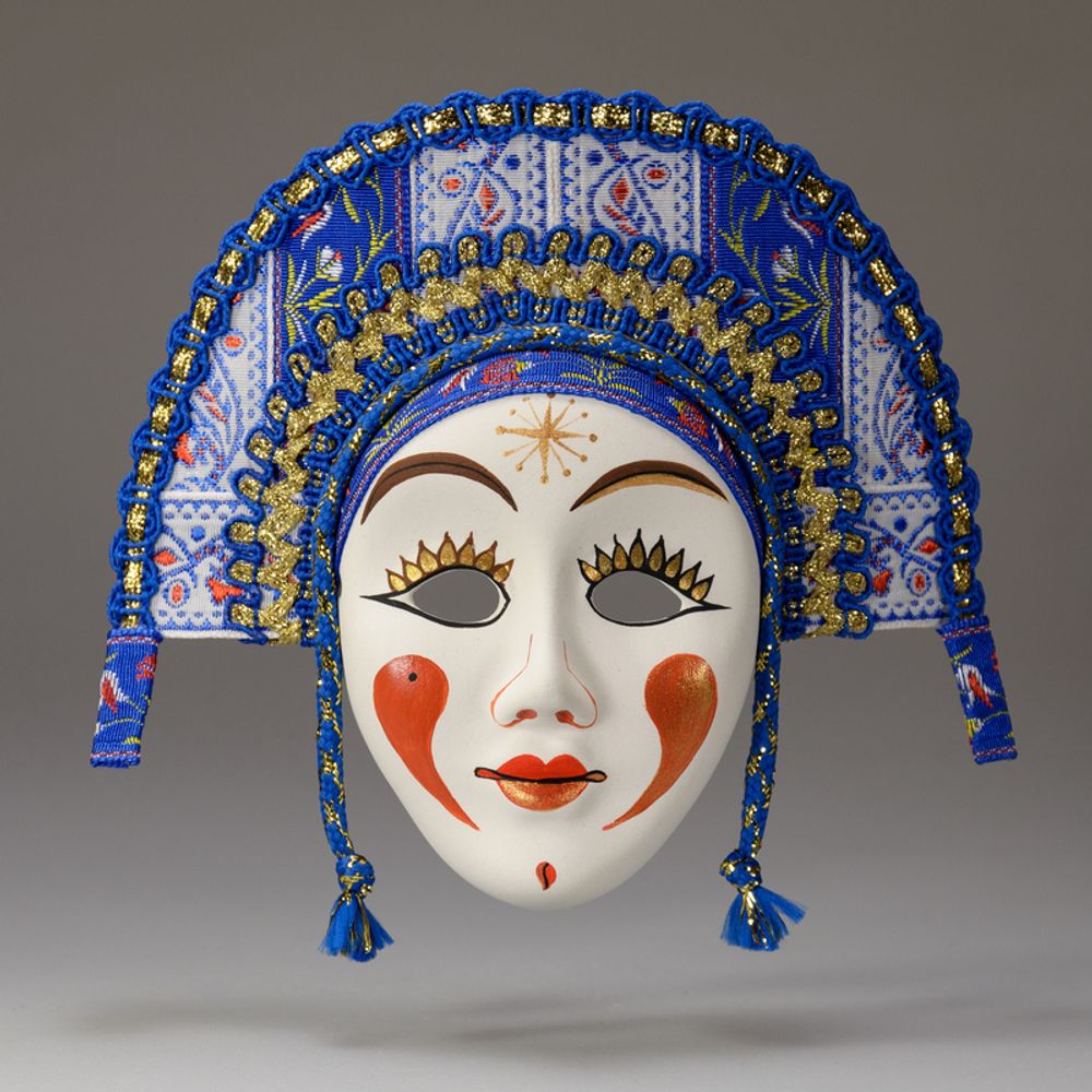 Интерьерная малая маска Полосочка