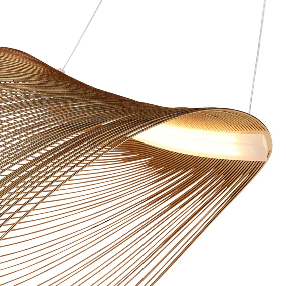SL6900.503.24 Светильник подвесной ST-Luce Белый/Древесный LED 1*24W 4000K FOSSIL