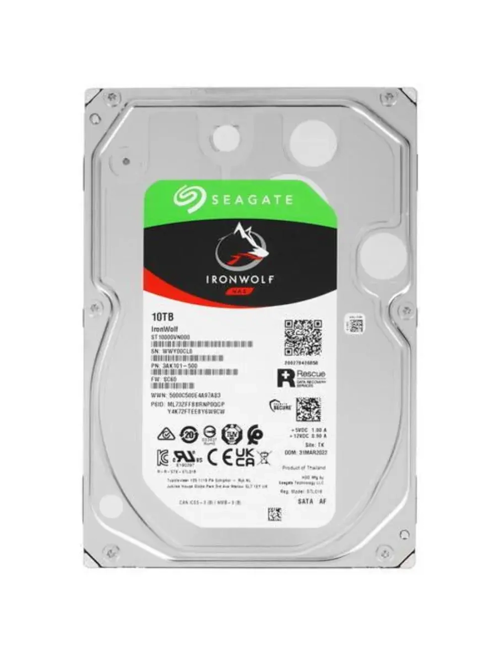 3.5" 10 ТБ Жетский диск IronWolf ST10000VN000