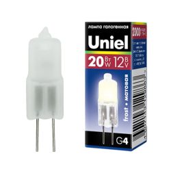 JC-12-20-G4 Лампа галогенная матовая Картонная коробка