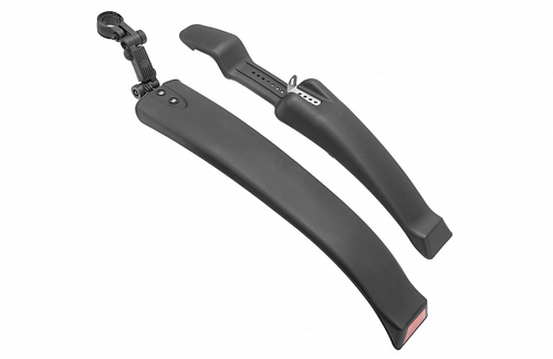 Крылья 24"-26" быстросъемные XGNB-066 пластиковые чёрные полуфэтбайк