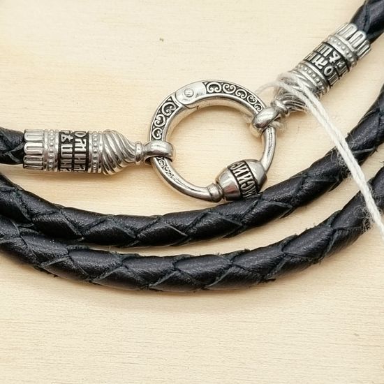 190014 Кожаный шнурок с переходником