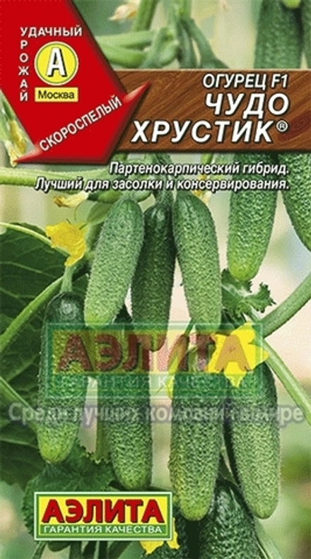Огурец Чудо Хрустик F1 скороспелый юб.с. Аэлита
