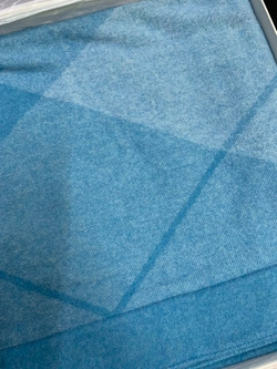 Плед 140х190 Blumarine Lana Blu Laguna синий фрагмент