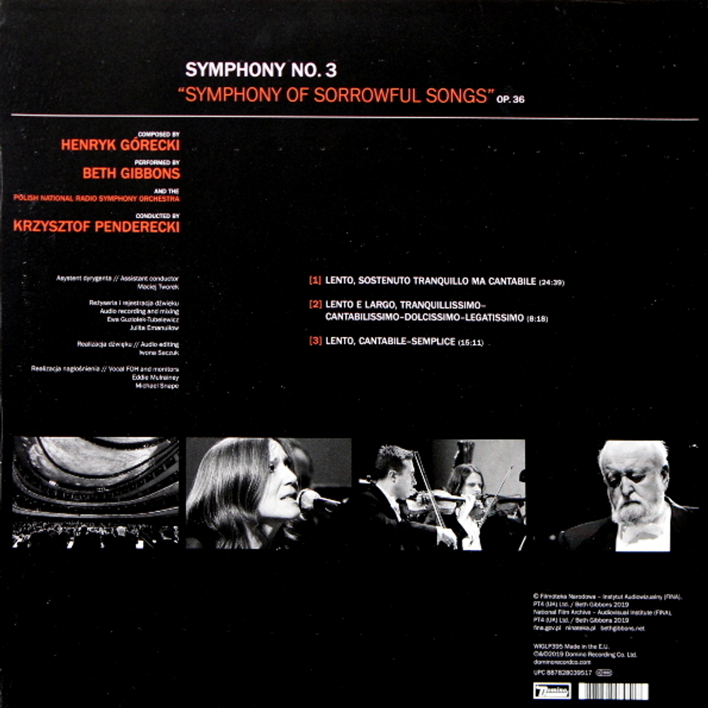 Henryk Gorecki, Beth Gibbons, Polish National Radio Symphony Orchestra, Krzysztof Penderecki / Symphony No. 3 (Symphony Of Sorrowful Songs) Op. 36 (LP)