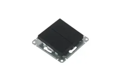 Выключатель Systeme Electric ATLASDESIGN 2 клавиши проходной промежуточный карбон 38354