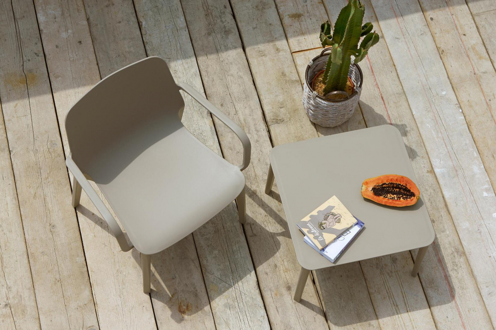 Стол пластиковый журнальный Scab Design Argo, тортора