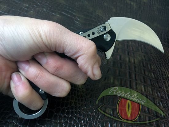 Складной нож керамбит Steelclaw КОНГО c клинком из стали D2, рукоять G10