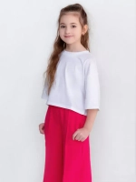 Брюки палаццо для девочки розовые