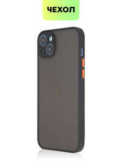 Чехол BROSCORP для Apple iPhone 14 Plus оптом (арт. IP14PLUS-ST-TPU-BLACK-RED)