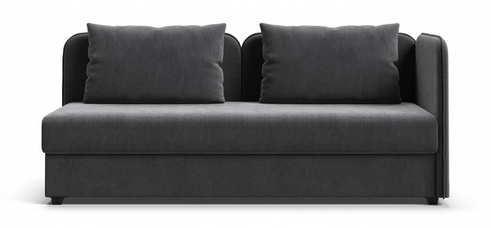 Тахта Ирис Велюр Монолит серый