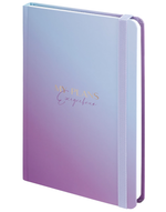 Ежедневник А5 128л. недатир. "Градиент" с резинкой, твердый (BRAUBERG)