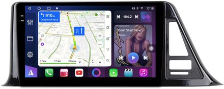 Магнитола для Toyota C-HR 2016-2022 (левый руль, взамен 200х100мм) - FarCar 9549LF1 монитор 9.5" QLED на Android 14, TS18, CarPlay, 4G SIM-слот