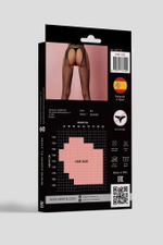 Чулки с поясом в стразах (Размер: S-M-L) (Цвет: черный)