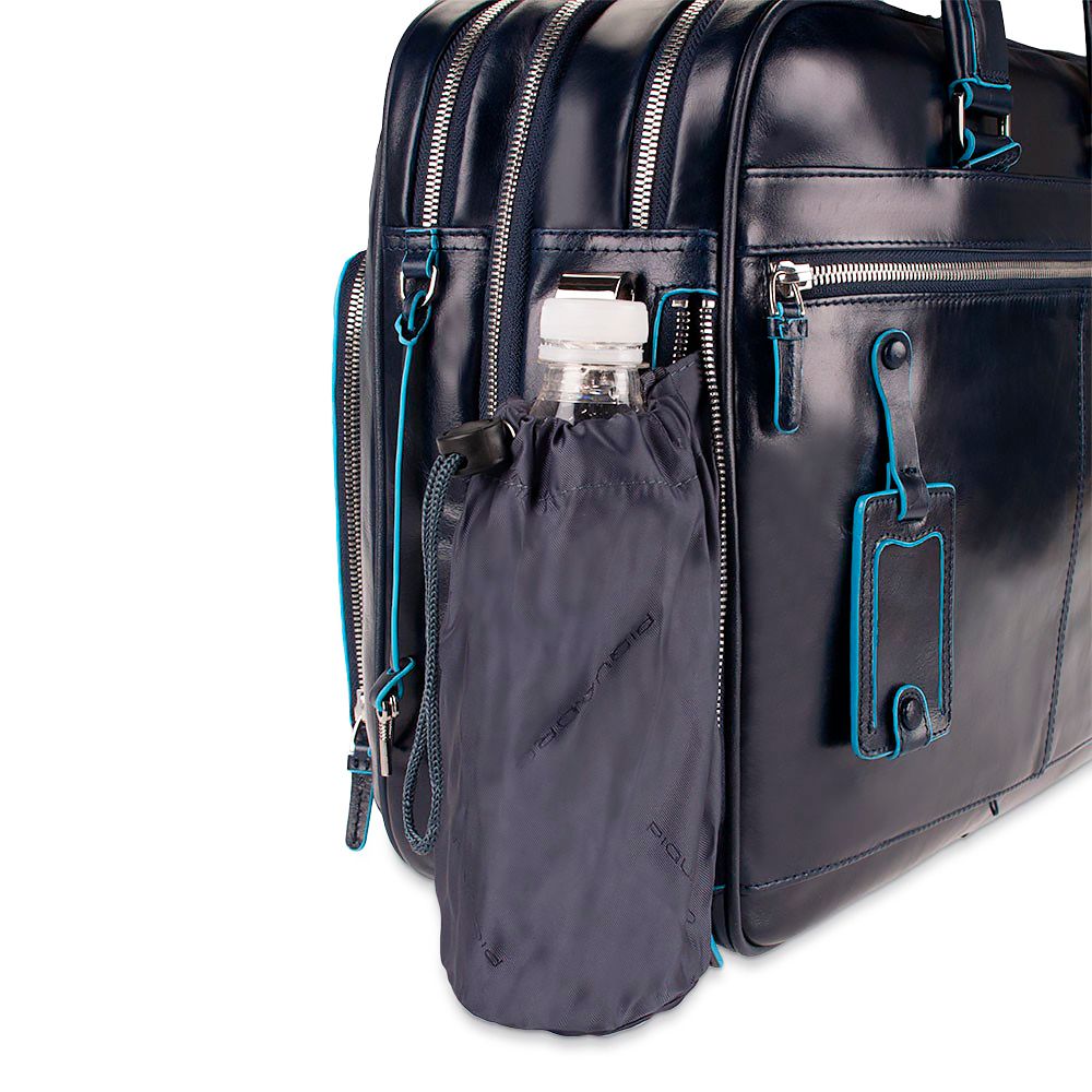 Сумка мужская Piquadro Blue Square синяя телячья кожа (CA2765B2/BLU2) 7