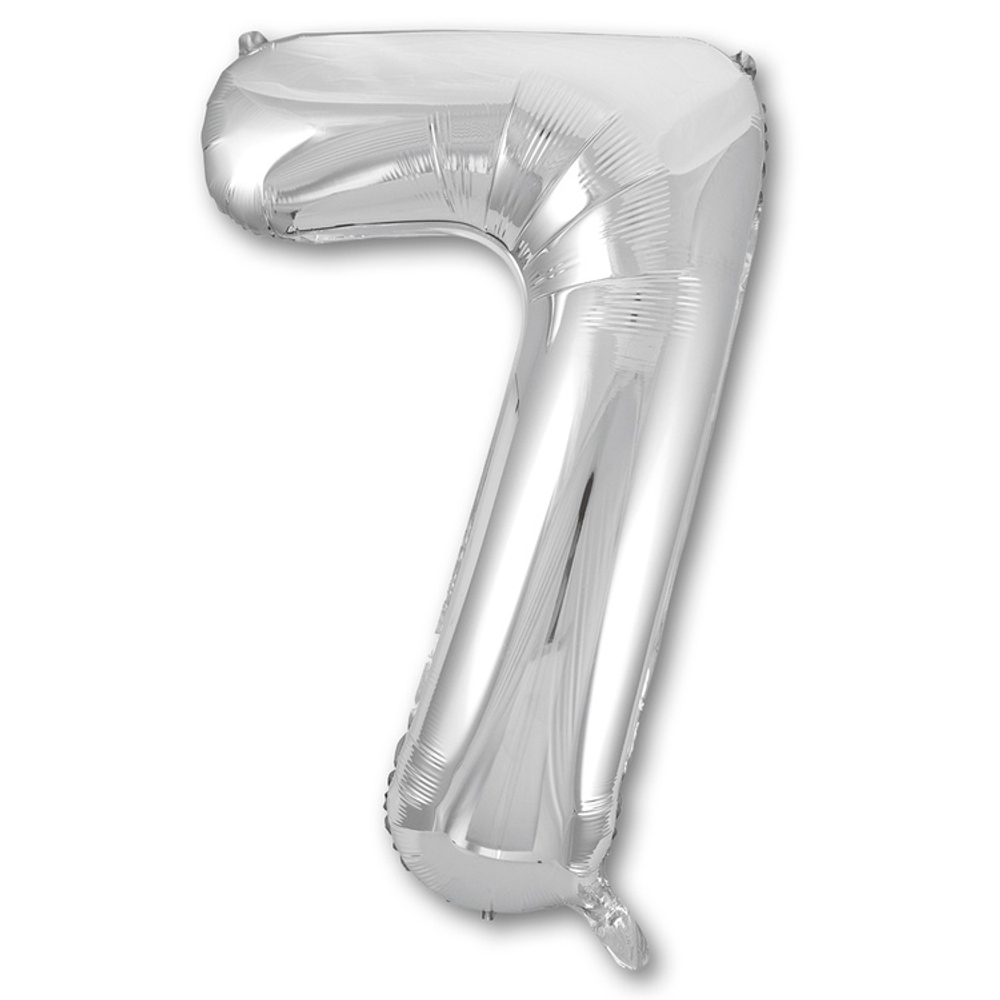 Шар ЦИФРА 7 Silver 40" 102 см