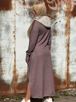 Платье Assasin / oversize/ баклажан