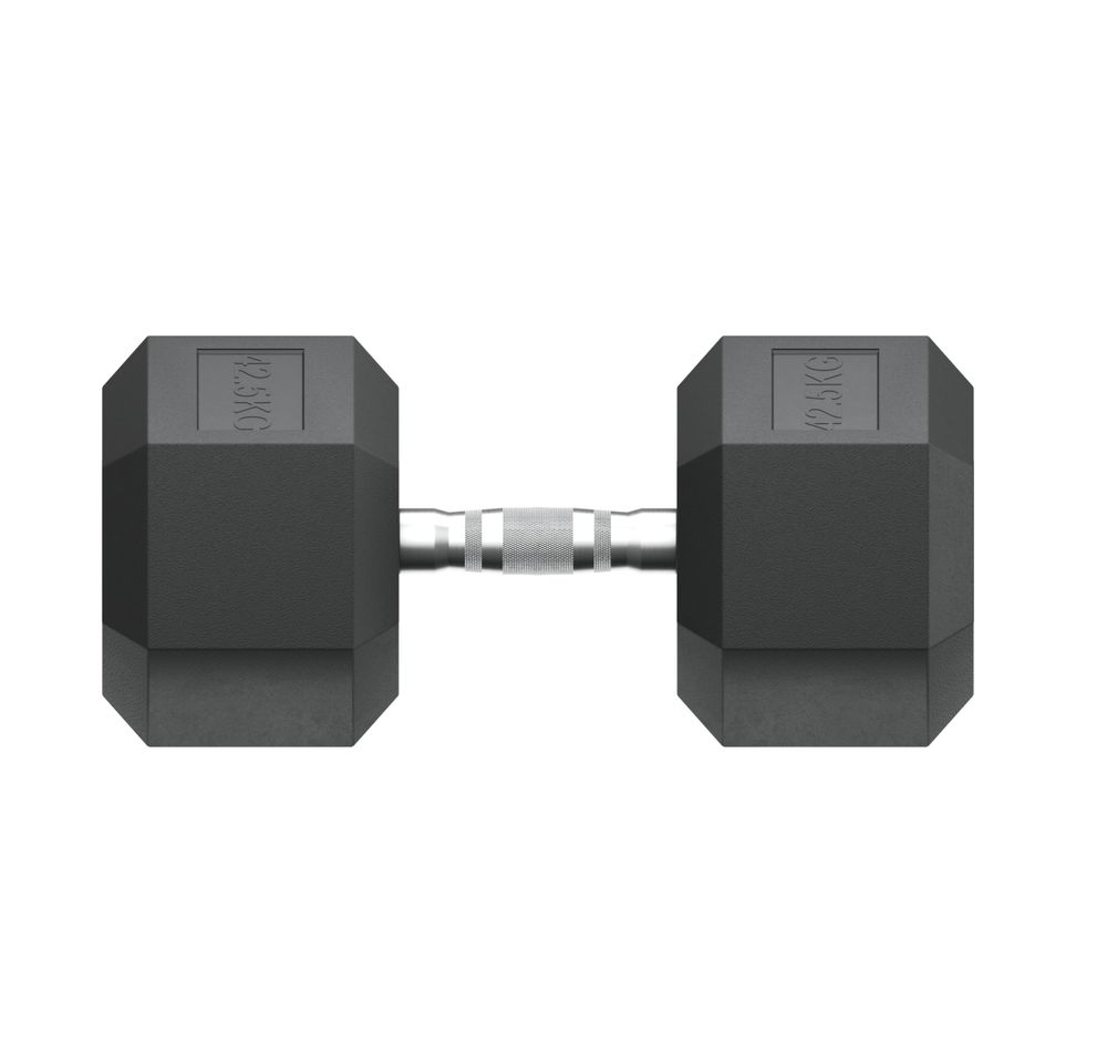 Гантель гексагональная UNIX Fit обрезиненная 42,5 кг / шт.