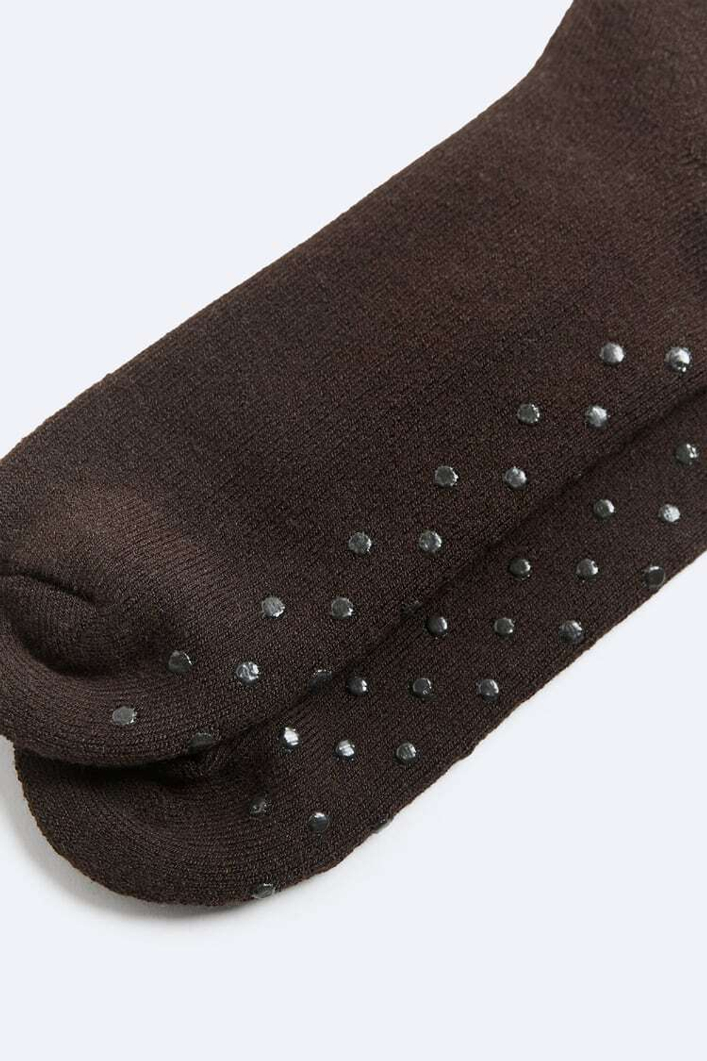 ZARA КОРОТКИЕ НЕСКОЛЬЗЯЩИЕ НОСКИ, КОРИЧНЕВЫЙ