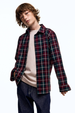 H&M Рубашка из хлопка, красный