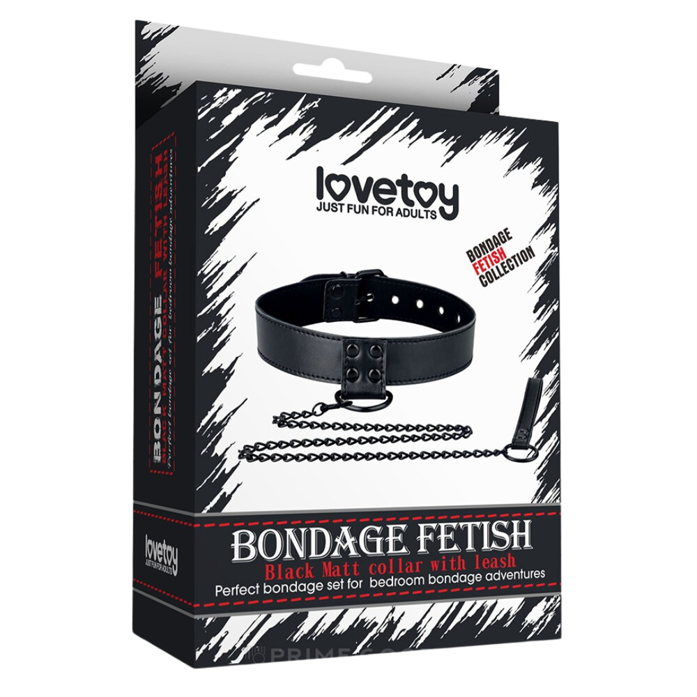 Ошейник для БДСМ игр с поводком Bondage Fetish