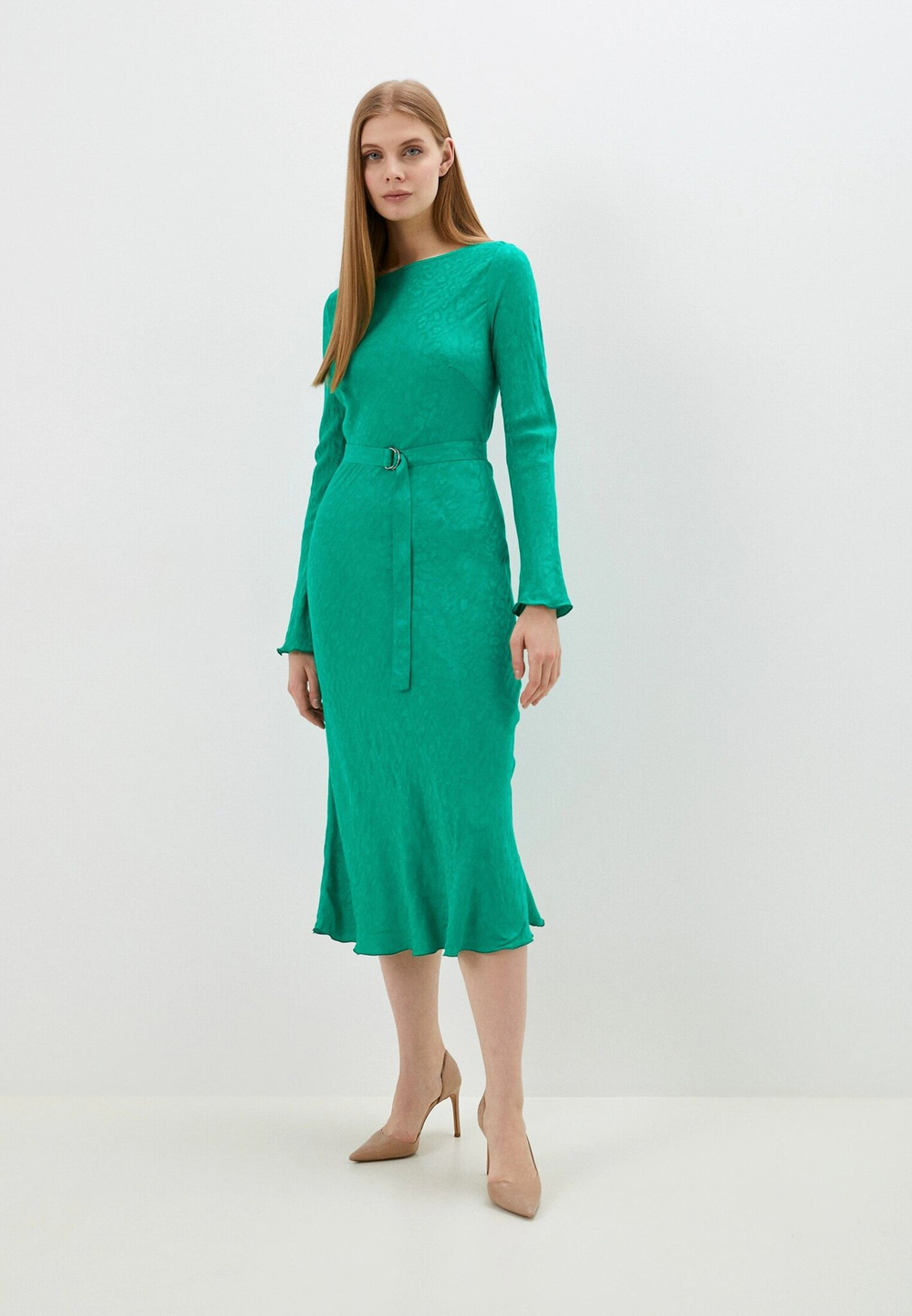 Платье-комбинация ТРЕЙСИ. Цвет зеленый