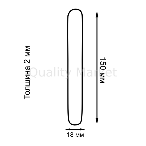 Шпатель деревянный одноразовый 150х18х2 мм по 50 шт/уп (5500 шт/кор)