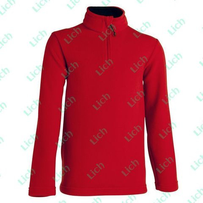 Толстовка однотонная на молнии со стоячим-воротом