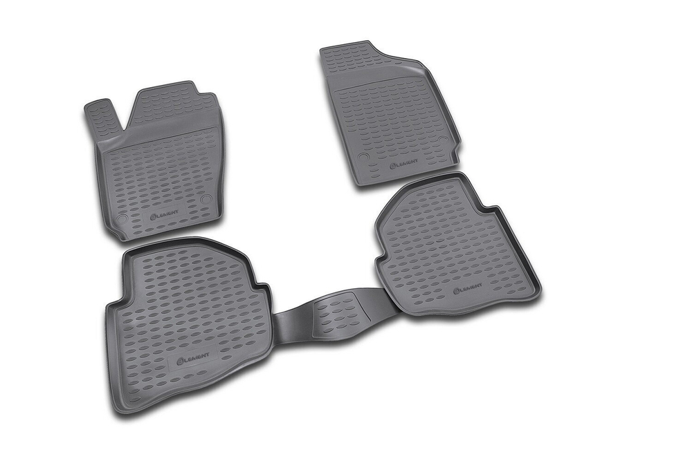 Коврики Standard, в салон VW Polo 02/2002-2009, 4 шт. (полиуретан, чёрные) Element.NLC.51.08.210