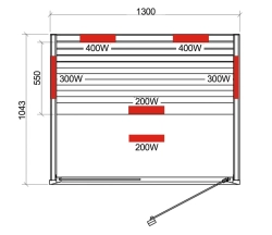 HARVIA ИК кабина Onni infra Small двухместная