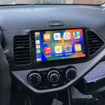 Магнитола для KIA Picanto 2011-2016 - FarCar 217M монитор 9" QLED на Android 13, 8 ядер (TS18), CarPlay, 4G SIM-слот