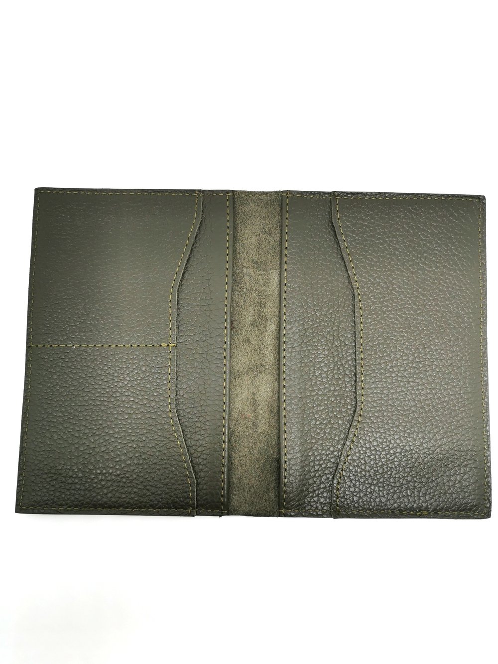 Обложка для паспорта с карманами «Классика». Цвет зелёный