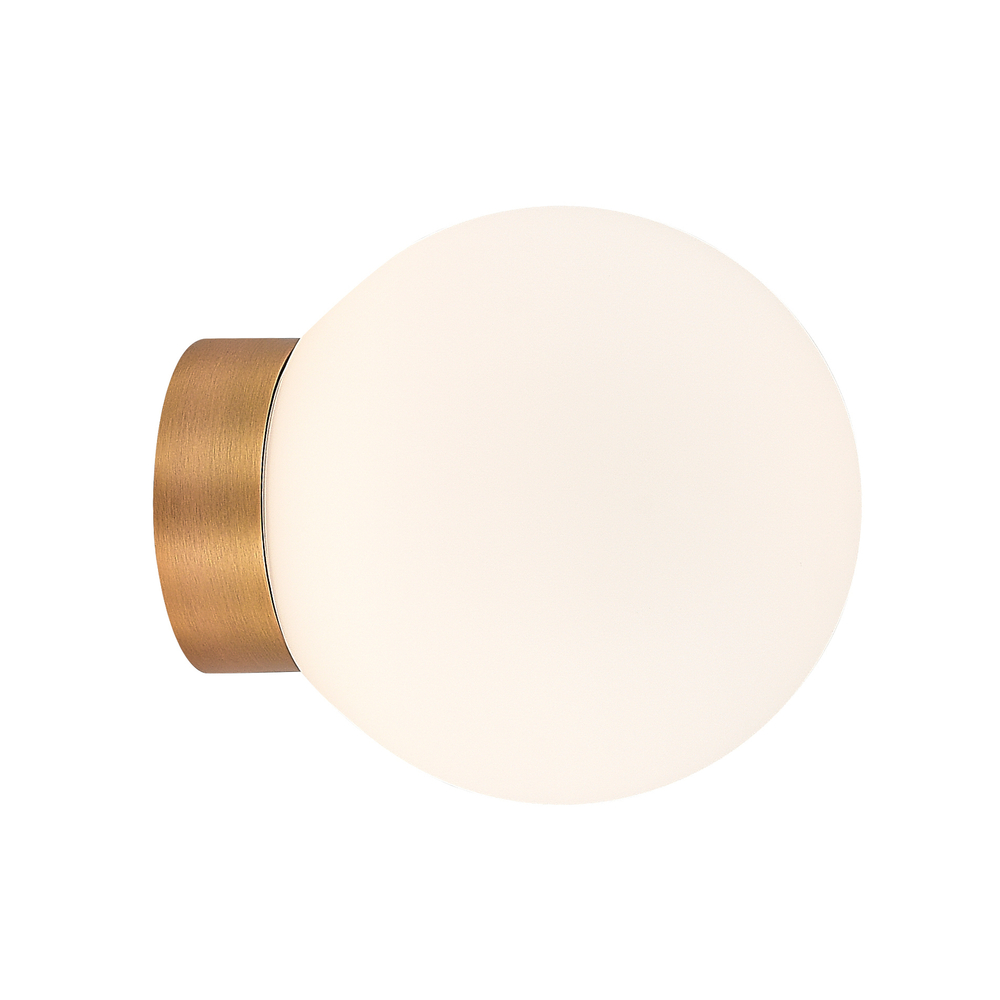 Светильник накладной MUNICH под лампу G9,  опаловое стекло,  основание цвета бронза,  D150xH168мм,  IP54