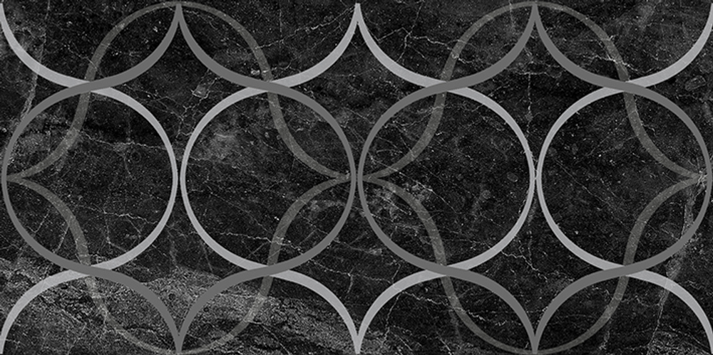 Crystal Resonanse Декор чёрный 30х60
