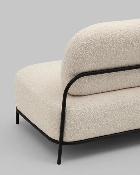 Диван Midnight молочное букле