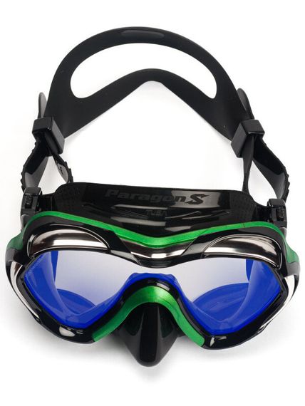 Маска TUSA Paragon S моностекольная, антиблик, зеленая