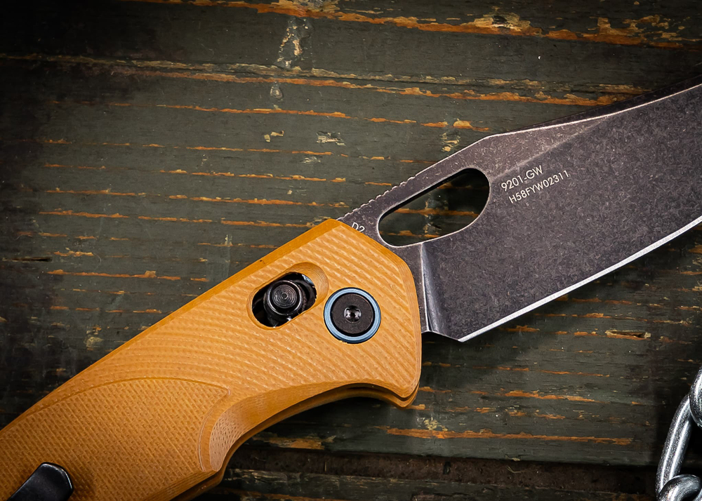 Складной нож SRM 9201-GW BlackWash сталь D2 рукоять Tan G10