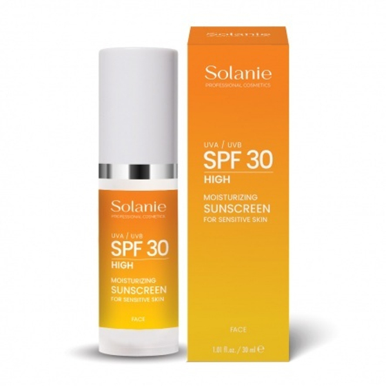 Крем-флюид солнцезащитный для чувствительной кожи SO FINE Moisturizing Sunscreen for sensitive skin - face, 30 мл